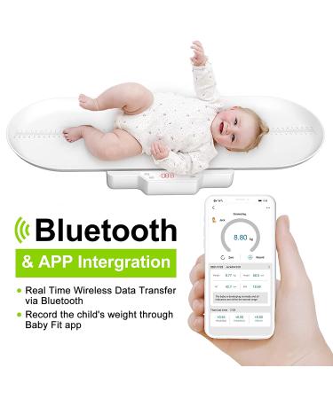 Bluetooth Baby Scale & Toddler Scale - 2 in 1 Multifunctional with Height Tray & App - Buy Online on GoSupps.com