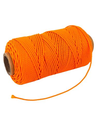 Pluzluce 150ft Scuba Diving Reel Line Replacement,2mm High Strength Spool Reel Line Cord for Scuba Dive Reel - Deep Sea, Wreck and Cave Diving, Safety Dive Marker, Dive Float Flag Orange