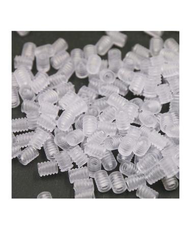 Hole Cord Lock Stopper spring buckle Cord Locks Toggles 1000PCS Soft Silicone Cord Lock Stopper Drawstring Elastic Band Adjuster Mask Elastic Buckle Rope Cord Lock(Clear)