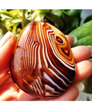 Natural Lace Stone Sardonyx Agate Palm Hand Play Witchcraft Supplies Spiritual Decor Home Decoration Crystals ZJGIDTEM (Color : A599 51g) - Buy Online on GoSupps.com
