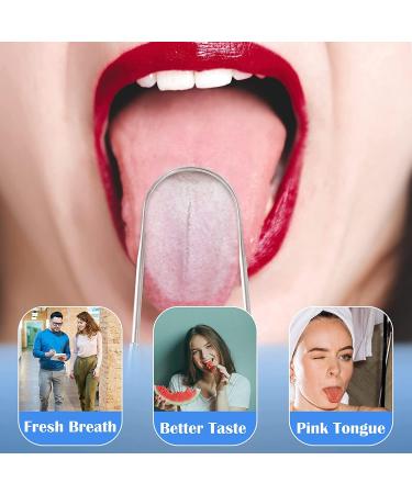 Stainless Steel Tongue Scraper for Effective Oral Care - Adults & Kids - Buy Online on GoSupps.com