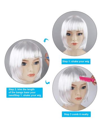 ADXCO 12-Piece Party Wigs & Sunglasses Set for Women - Neon Bob Wigs & Colorful Shades for Cosplay & Decorations - Buy Online on GoSupps.com