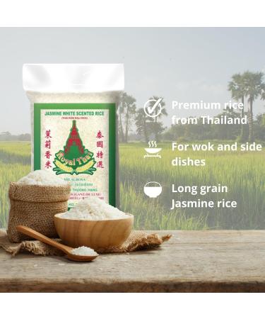 Thai Jasmine Rice (Long Grain) Royal Thai 1kg - Buy Online on GoSupps.com