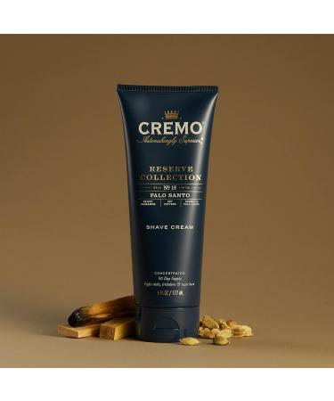 Cremo Barber Grade Palo Santo Shave Cream 6 Fl Oz (2 Pack) - Ultra-Slick Formula for Smooth Shaving | Fights Nicks, Cuts, and Razor Burn - Buy Online on GoSupps.com