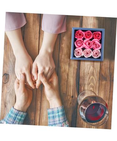 Beaupretty 4 Boxes Rose Box Mothers Day Mother s Day Rose Soap Rose Flower Gradient Rose Soap Bouquet Simulation Rose Soap Romantic Square Flower Box Soap Flower - Buy Online on GoSupps.com