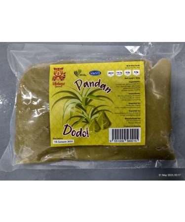 Pandan Dodol Brick 500g each (Pandan Palm Sugar Glutinous Rice Sweet) Halal bb 8th Mar 2025