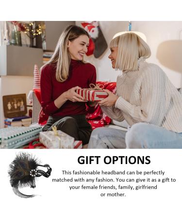 1 Headband 1 Pair of Gloves Women's Headwear Feather Headbands Women's Headbands Modern Headbands 1920s Feather Headbands 1920s Women's Accessories Women's Hair Accessories Headbands - Buy Online on GoSupps.com