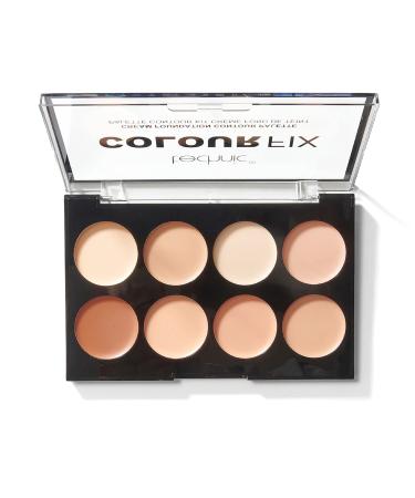 Technic Colour Fix Cream Foundation Contour Makeup Palette - 8 Highly Pigmented Creamy Shades To Conceal Contour Shape & Define Your Features. The Matte Fomulation Blends Well with Colour Options for All Skin Tones For Long Lasting Professional Coverage. 