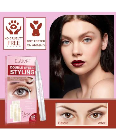 Buy 480 Pcs Invisible Waterproof Double Eyelid Stripes - Slide Stripes for Instant Eye Lift | International Shipping - Buy Online on GoSupps.com