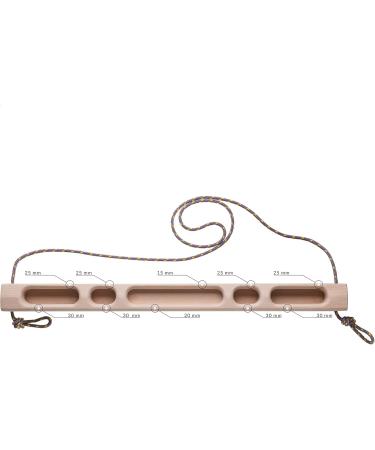Whiteoak Portable Hillboard - Wood Fingerboard for Climbing Training | 50x3.5x4.5cm | Boulder Accessories by Ahornhol - Buy Online on GoSupps.com