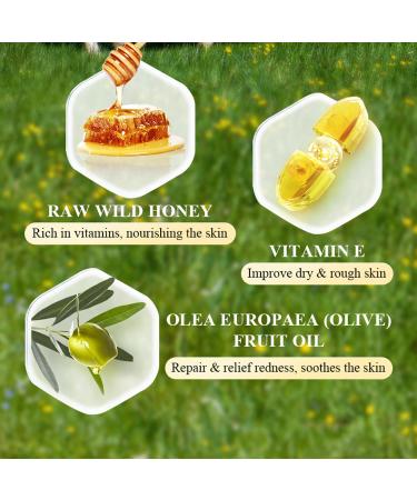 Ueseinl Beef Tallow and Honey Moisturizer Balm for Skin: Grass-Fed Tallow Honey Skin Moisturizer for Face Body Tallow Balm for Skin Hydration - Buy Online on GoSupps.com