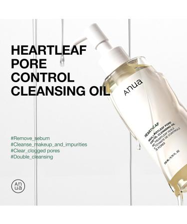 ANUA Huile Nettoyante Heartleaf Pore Control Nettoyant Visage D maquillant Anti-Points Noirs 200 Ml - Buy Online on GoSupps.com