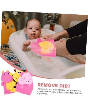 Healifty 3pcs Scrub Gloves Body Towels for Shower - Exfoliating Mitts for Kids and Adults - Buy Online on GoSupps.com