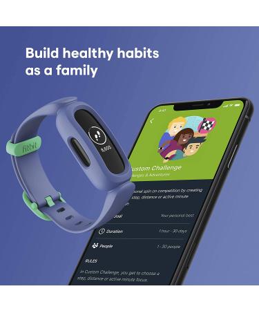 Fitbit Ace 3 Activity Tracker for Kids 6+  Blue Astro Green  One Size - Buy Online on GoSupps.com