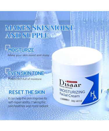 Moisturizing Cream - Hyaluronic Acid Facial Cream For Dry To Very Dry Skin - Face Moisturiser With Vitamin E For Sensitive Skin Soothing Moisturiser - Buy Online on GoSupps.com