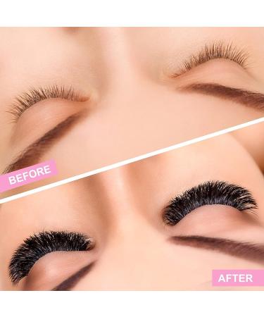 5D-C Premade Fans Eyelash Extensions 10mm - Volume Lash Extensions C D Curl - Pointed Base Fans 0.10 - Pack of 10 - Buy Online on GoSupps.com