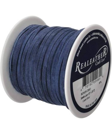 Suede Craft Lace Cadet Blue 18 x 25 yds - Made in USA | Realeather - High Quality Leather Craft Supplies - Buy Online on GoSupps.com