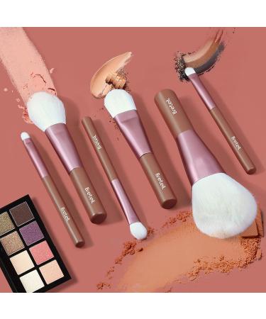 Buy Breteil 6-Piece Dense Bristle Makeup Brush Set - Professional Foundation Powder Blush Concealer & Eye Brushes - Short Handle - Perfect for Flawless Makeup Application - Buy Online on GoSupps.com