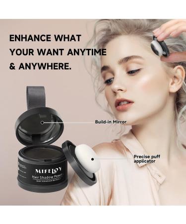 Shop Mifeloy Hairline Powder with Mirror & Sponge - Dark Gray Invisible Concealer for Hair | Waterproof Instant Makeup for Men & Women - Buy Online on GoSupps.com