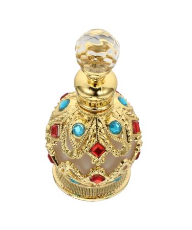 Didiseaon Essential Oil Bottle Make up Fancy Travel Alloy 8.3x3.5cm Golden