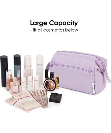 Narwey Large Purple Makeup Bag Travel Toiletry Organizer for Women - Buy Online on GoSupps.com