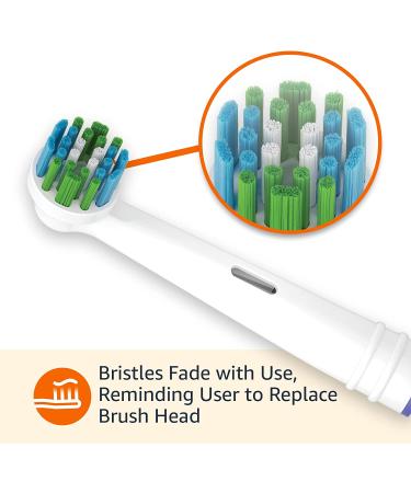 Amazon Basics Action Clean Replacement Brush Heads - 5 Count for Oral-B Electric Toothbrushes - Buy Online on GoSupps.com
