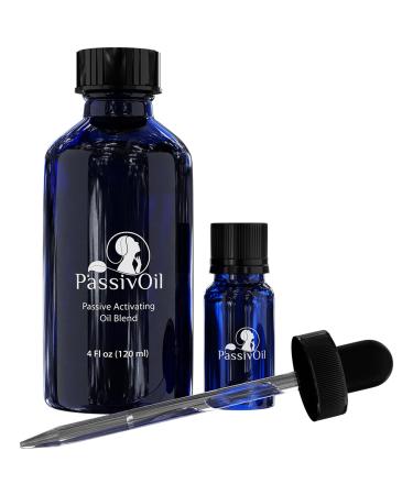 NaturalSlim PassivOil - Therapeutic Grade Essential Oil Blends for Skin & Aromatherapy - High Purity for Relaxation & Sleep Essential Oil with Lavender Frankincense Ylang-Ylang Coconut Oil (120 ml)
