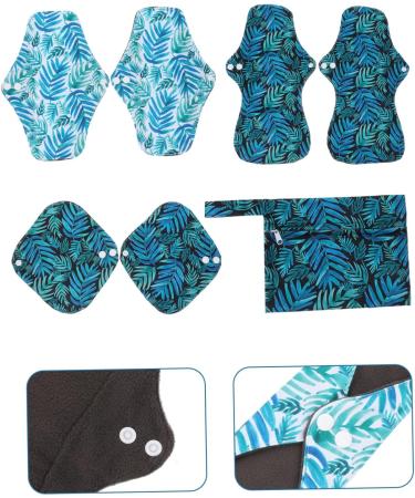 Napkin Set: Women's Bamboo Charcoal Menstrual Pads for Adults - Reusable Cloth Towels and Linen Briefs - Buy Online on GoSupps.com