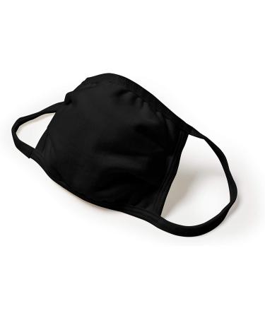 Hanes Reusable 3-PLY Face Cover Mask Black 5 - Buy Online on GoSupps.com