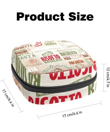 Menstrual Bag with Zipper | Stylish Ladies Napkin & Tampon Collection Bag for Women & Girls - Italy Gourmet Art - Buy Online on GoSupps.com