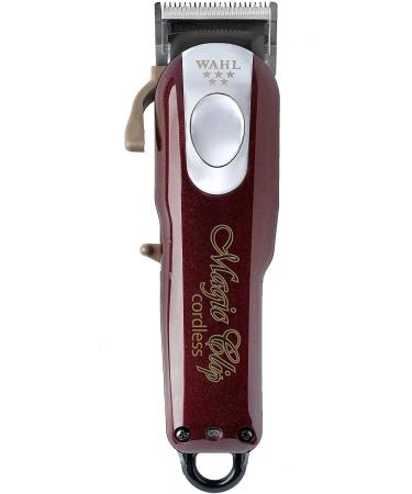 Wahl Professional 5-Star Magic Clip #8148 - Cord/Cordless Precision Fade Clipper for Barbers & Stylists - Includes Bonus Neck Duster - Burgundy - Buy Online on GoSupps.com