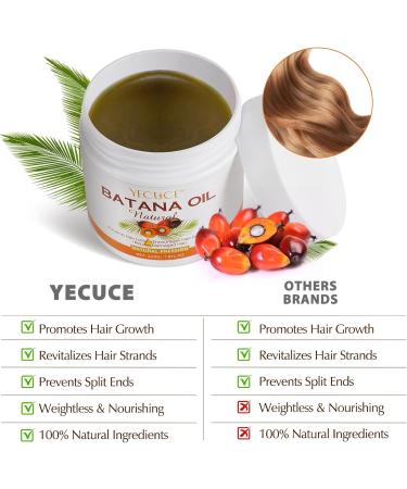 Raw Batana Oil 220g - 100% Natural Pure Unrefined and Organic - for Hair Growth Treat Dry Damaged Hair Moisturizes Hair and Scalp Hair Loss and Enhances Hair Thickness - Suitable for all Hair Types - Buy Online on GoSupps.com
