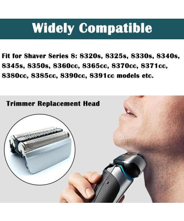 Buy 83M Series 8 Shaver Replacement Head & Cutter for Braun Series 8 - Compatible with Models 8320S 8325S 8330S 8340S 8350S 8345S 8360CC | International Shipping Available - Buy Online on GoSupps.com