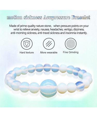 Adjustable Acupressure Bracelet for Motion Sickness Relief - Set of 4 Nausea Wristbands for Travel, Sea, Car - Helps with Vertigo and Dizziness - Buy Online on GoSupps.com