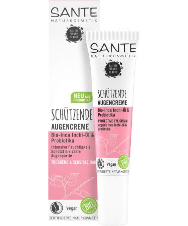 Sante natural cosmetics protective eye cream Bio-inda inchi oil & probiotics eye care for sensitive skin of course donates moisture vegan 15ml
