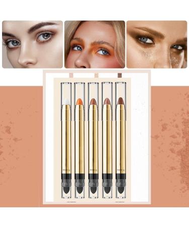 Eye Shadow High Gloss Pearlescent Double Head Eye Shadow Stick Eye Shadow Eyeshadow Stick Pencil Brightener Baked Foundation (A One Size) 1 count (Pack of 1) A - Buy Online on GoSupps.com