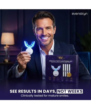 MatureSmile LED Teeth Whitening Kit with 4 Gel Pens (20 Applications) | Gentle Formula with Dual LED Light Mouthpiece | Comfortable Fit & Designed for Everyday Use at Home 4 Count (Pack of 1) - Buy Online on GoSupps.com