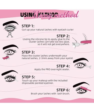PRO Lash Clusters Overnighter Lash Sealer - Extend Lash Wear Up to 14 Days | Long Lasting & Easy to Remove | 7ml Black - Buy Online on GoSupps.com