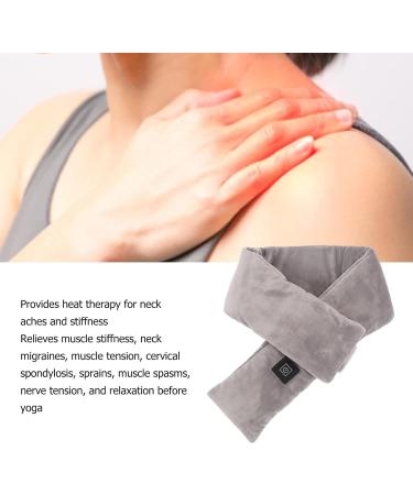 Neck Heating Pillow - Electric Carbon Fiber Heated Neck Wrap & Scarf for Pain Relief | Double-Sided Comfort - Buy Online on GoSupps.com