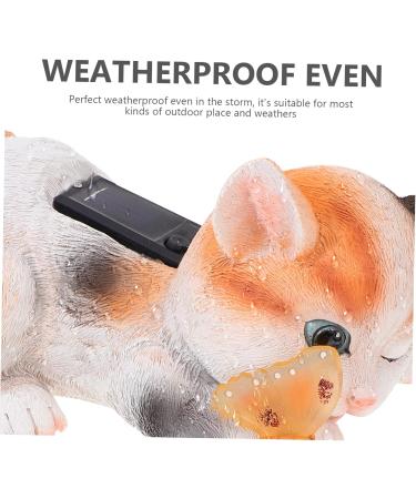1pc Solar Ornament Garden Lights Decorative LED Outdoor Lights LED Light Decor Kawaii Cat Light Garden Adornment Solar LED Cat Outdoor Lamp Ornament Garden Solar Lamp Yellow Animal Light Gray 24x14cm - Buy Online on GoSupps.com
