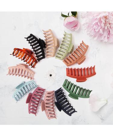 12 Pcs Large Non-Slip Hair Clips for Women - Strong Jaw Banana Clips for Thick and Thin Hair - Lightweight Hair Accessories - Best Gift for Women - Buy Online on GoSupps.com