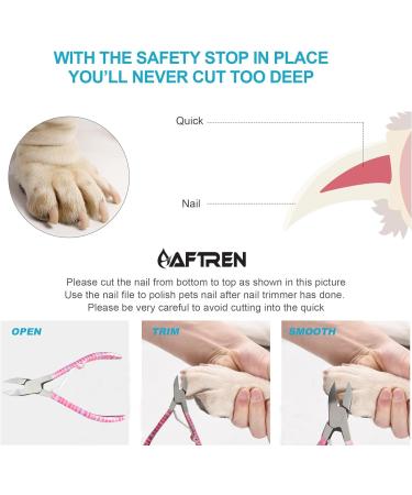 AFTREN Nail Clippers Stainless Steel Extra Sharp Nail Scissors Precise Cut Toenail Scissor Thick Nails Foot Care Nail Care Pedicure Nail Clippers Toenails Nail Trimmer (5.5 Pink) - Buy Online on GoSupps.com
