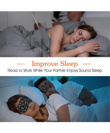 Premium Sleep Mask - Adjustable Soft Eye Mask for Sleep Travel & Meditation - Blackout Eye Shade for Men & Women - Buy Online on GoSupps.com