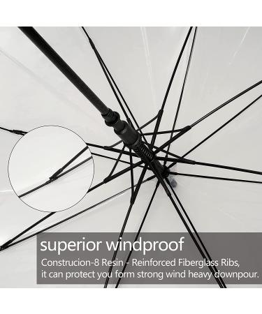 BAGAIL Golf Umbrella 62 Inch - Large Double Canopy Vented, Automatic Open Stick Umbrella for Men and Women - Clear Design - Buy Online on GoSupps.com