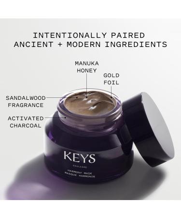 Keys Soulcare Harmony Mask - Manuka Honey & Charcoal Face Mask for Radiant Skin | Hydrates Purifies Soothes | Cruelty-Free 1.76 Oz - Buy Online on GoSupps.com
