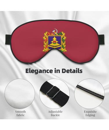 Buy Bryansk Flag Soft Eye Mask Comfortable Light Blocking Sleep Mask for Side Sleepers | Relaxing Pressure-Free Eyemask - Buy Online on GoSupps.com