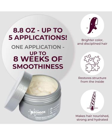 BONDOX HAIR Silver Mask 8.8 oz - Marine Collagen & Almond Oil - Formaldehyde-Free | Restores Elasticity, Softens Gray Hair - Buy Online on GoSupps.com