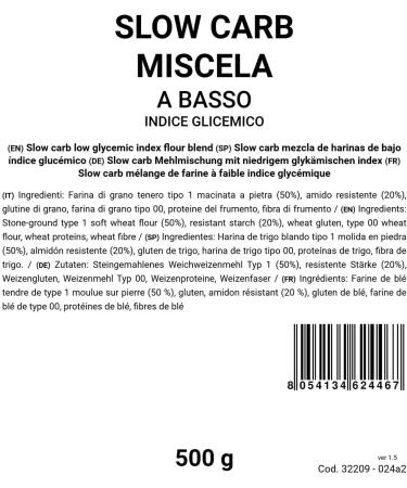 Bongiovanni Bont Naturali Slow Carb - m lange de farine faible indice glyc mique 500g - Buy Online on GoSupps.com