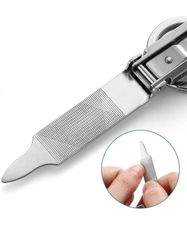 OUSIKA Nail Clippers Portable Folding Nail Clippers Stainless Steel Nail Cutter Clippers Manicure Pedicure Finger Toe Scissors Key Rings Beauty Tools Nails - Buy Online on GoSupps.com