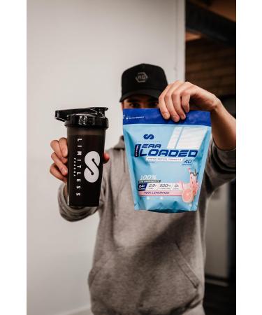 Limitless Pharma EAA Loaded | Intra Workout Essential Amino Acid Supplement | EAAs BCAAs L-Carnitine Electrolytes Sugar Free | Post Workout Muscle Recovery Energy Hydration | 40 Servings (Pink Lemonade) - Buy Online on GoSupps.com